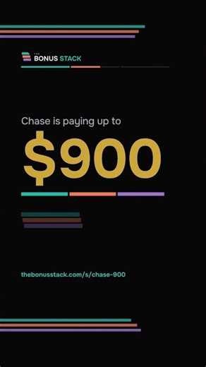 Chase pays up to $900 for a new checking account #shorts