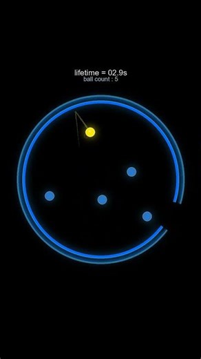 Gravity change every hit !😱 #satisfying #viral #python