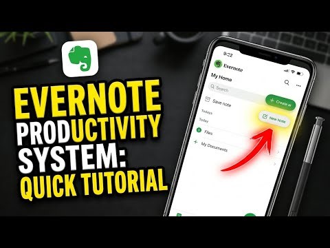 How to create a productivity system with Evernote - Quick Tutorial