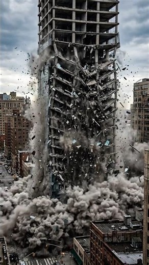 Massive Skyscraper Implosion in USA 🇺🇸 | Realistic Building Demolition Timelaps##BuildingDemolition