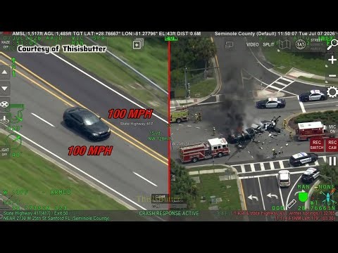 Helicopter Captures Deadly 100 MPH BMW Crash Before Impact b
