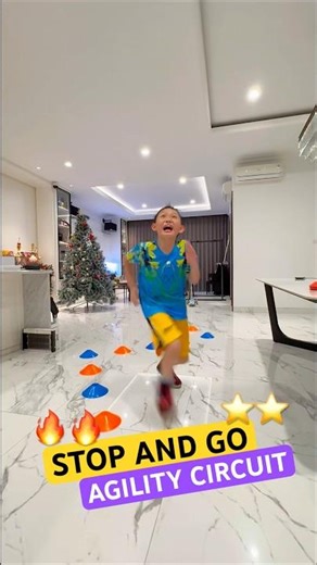 STOP & GO 💥 AGILITY CIRCUIT 🌟 FASTER EXPLOSION POWER #shorts #speedandagility #acceleration