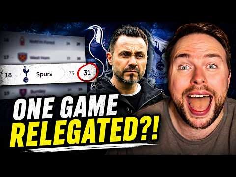 Tottenham RELEGATED CONFIRMED Tomorrow IF THEY DONT WIN