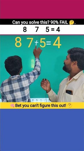 Only a GENIUS can solve this viral math puzzle! 🧠 #mathpuzzle #brainteaser #iqtest #logicriddles