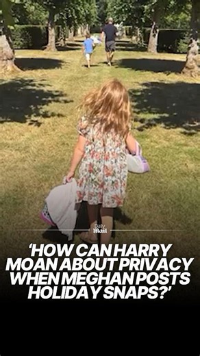 How can Harry moan about privacy when Meg posts holiday snaps?