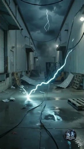 Transformer Explosions Reveal a Tornado in the Darkness | Extreme Weather #shorts