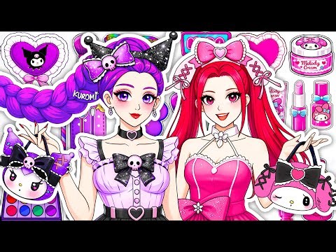 🎀Paper DIY🎀KPOP DEMON HUNTERS Rumi Skincare +Makeup Blind Bag Unboxing ASMR| RESCUING RUMI MIRA pt.4