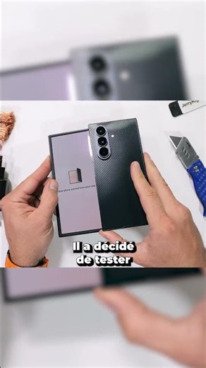 Il détruit le Tri-pliant de Samsung ! #samsung #tripliant #smartphone #trifold #shorts