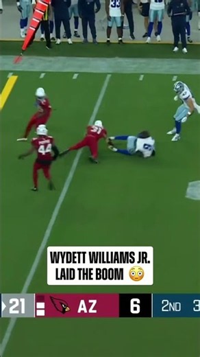what a hit by wydell williams jr 😤