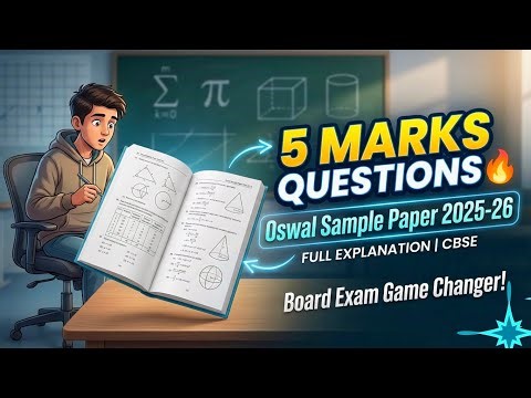 Oswal Sample Paper 2025-26 | Practice Paper 5 | 5 Marks Imp Ques class 10 | Full Explanation