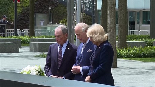 King and Queen visit 9\/11 memorial in New York