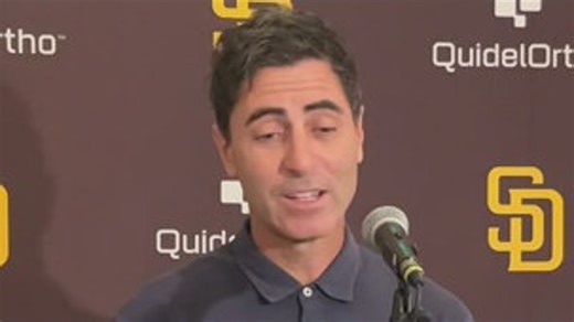 Padres President of Baseball Operations and General Manager AJ Preller speaks about the status of his contract, which runs through the end of the 2026 season. | CBS 8 San Diego