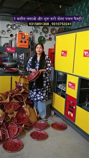 Install 1 machine and start a Dona Pattal factory | Paper Plate Making Machine | New Business Ide...
