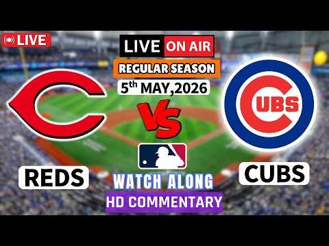 Cincinnati Reds vs Chicago Cubs Live - MLB 2nd Game Score Radio Broadcast ball by ball watch along |