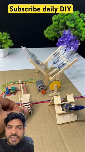 V6 Engine Working Model with DC Motor | Cardboard DIY #V6Engine#DCMotorProject#EngineModel#mechanic