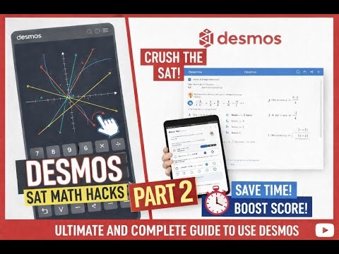 PART-2 DESMOS -Tricks For SAT math- Want to increase your SAT score by at least 50 Points ??
