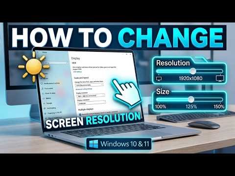 How To Change Screen Resolution On Windows 10/11 | Fix Display Size & Scaling Easily