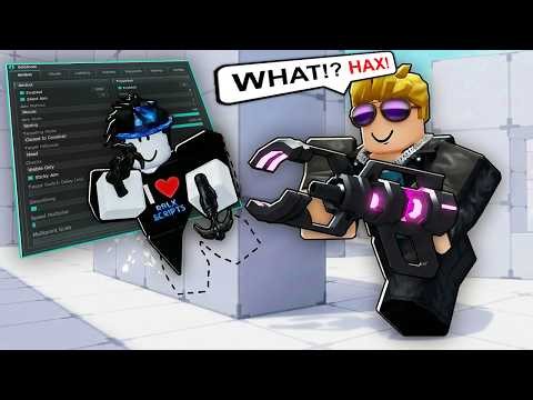 I Trolled Players from INSIDE the Wall with HACKS in Roblox Rivals..
