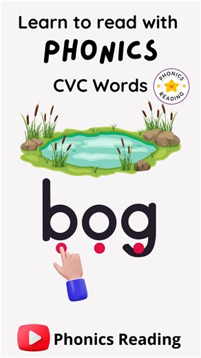 CVC Words Reading Practice with Phonics. #phonics #cvcwords | Phonics Reading