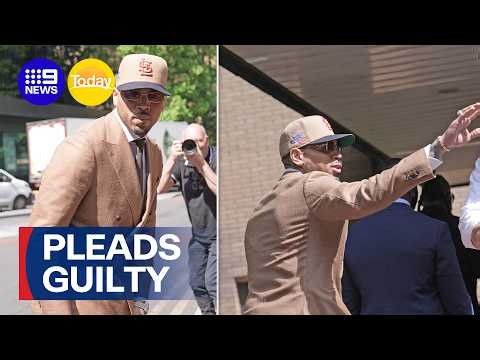 Singer Chris Brown pleads guilty | 9 News Australia