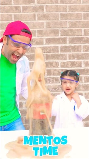Kids Learn Science with Coke & Mentos! #shorts #kidslearningvideos