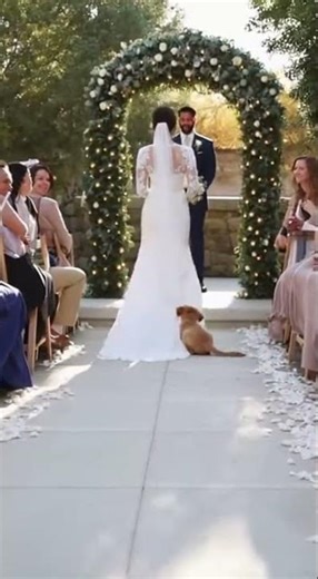Playful Pup Wedding Surprise