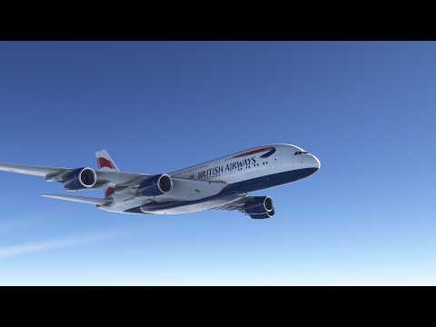 Flying the Inibuilds Airbus A380 from Munich to London Heathrow in Flight Simulator 2024