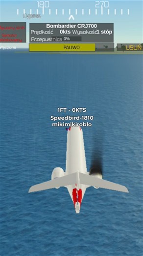PTFS EMERGENCY WATER LANDING/ENGINE FAILURE BOMBARDIER CRJ 700 ROBLOX Subskrybujcie#roblox#ptfs