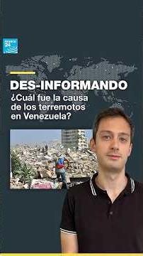 ¿Cuál fue la causa de los terremotos en Venezuela? • FRANCE 24 Español