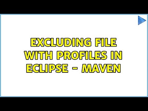Excluding file with profiles in Eclipse - Maven