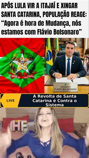 Flávio Bolsonaro ganha apoio inesperado em SC 🔥 #brasil #santacatarina #politica