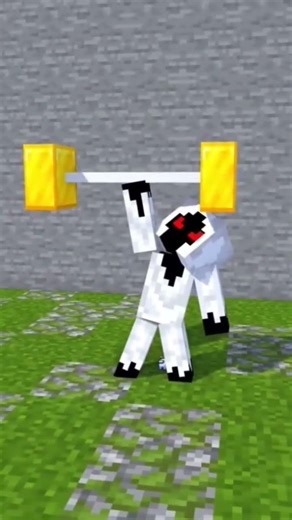 lift the heaviest weight in Minecraft 👿☠️ | #shorts #minecraft #trending #weight