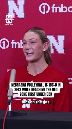Nebraska volleyball 156-0 when scoring first in red zone — why ‘first to five’ wins