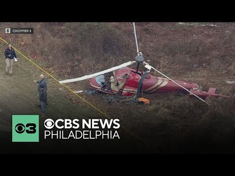 Neighbor describes running to helicopter crash scene in Hammonton, New Jersey; holding pilot's hand