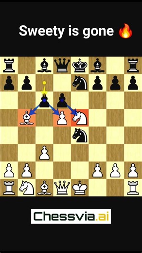 This Opening Destroys Black's Queen in just Few Moves | #shorts #chess #chessimprovement