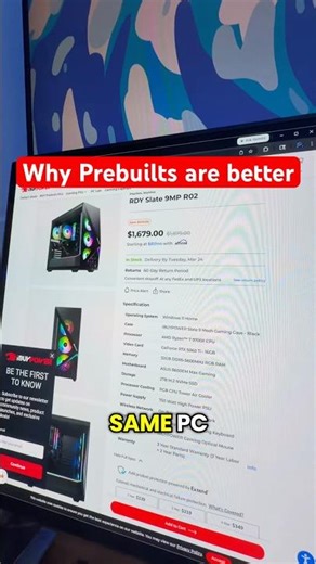 I Compared PreBuilt vs Custom PC Prices 👀