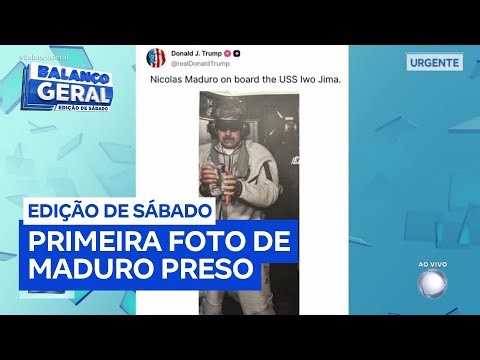 EUA divulgam primeira foto de Nicolás Maduro preso