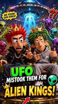 👽 UFO Mistook Them for ALIEN KINGS! 🤯😂 | Funniest Cartoon Shorts #shorts#3danimation