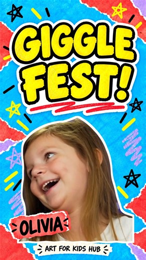 Olivia’s Gigglefest! 😂 #artforkidshub