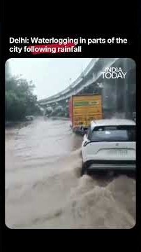 Delhi Rains: Waterlogging Hits Subroto Park After Heavy Downpour #delhirain #delhi #delhiweather