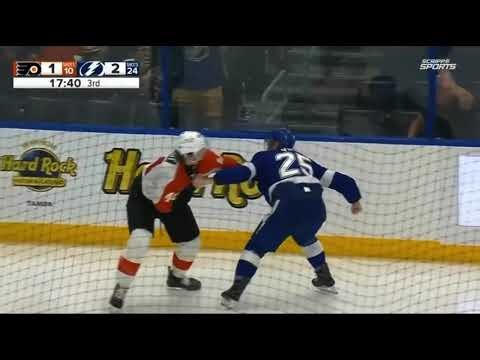 Simon Benoit vs Jeffrey Viel - Philadelphia flyers