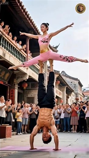 Amazing Couples Circus Performance 💞 Power & Balance Show 🥰 #circus #telnet #show #10million