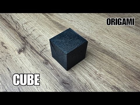 Origami Cube Tutorial 🧊 | Perfect Paper Cube from One Sheet (No Glue, No Cuts) | DIY Cube From Paper