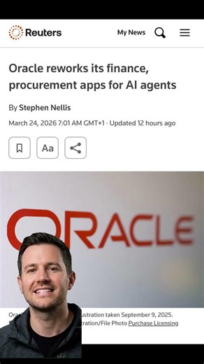 Oracle just rewired enterprise software — AI agents now handle finance & procurement so your team as