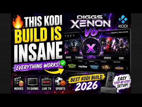 🔥 This Kodi Build is INSANE | Diggs Xenon V6 (Best Kodi Build 2026)