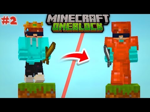 I Made A Copper Armor In Minecraft One Block Survival!