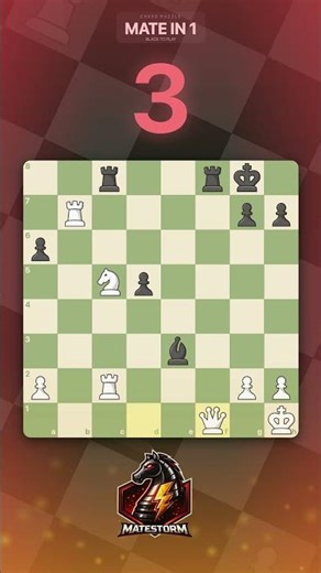 Back Rank Mate in 1 - Did You Miss This? ♟️