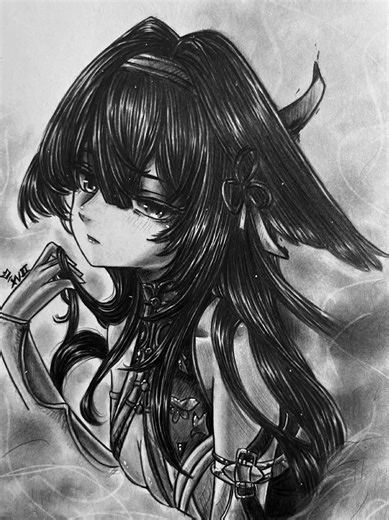 Drawing Ye Shunguang in my style(this took a long time but she’s lucky I love her)🥹 #yeshunguang #zenlesszonezero #art #drawing #howtodraw