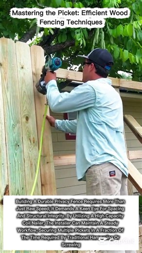 Picket Perfection: High-Speed Wood Fencing