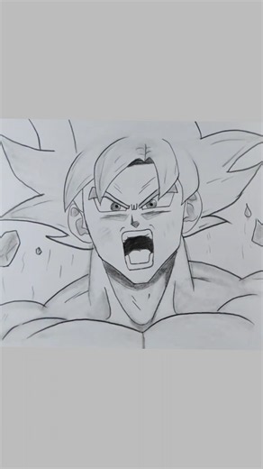 Easy Goku Ultra Instinctdrawing |How to Draw Goku Ultra Instinct step by step |Easy Tutorial